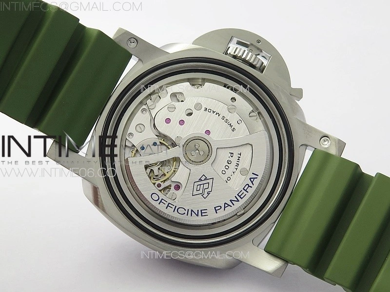 PAM1226 Y VSF 1:1 Best Edition White Dial on Green Rubber Strap P.900 Super Clone
